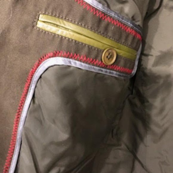 CLASSIC LUXURY RUDSAK PEACOAT WITH LEATHER DETAILING. - Picture 9 of 13